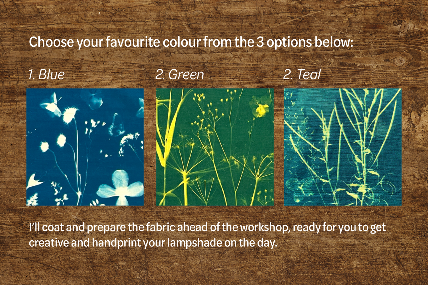 Cyanotype Lampshade Workshop - Saturday 30th August 2025