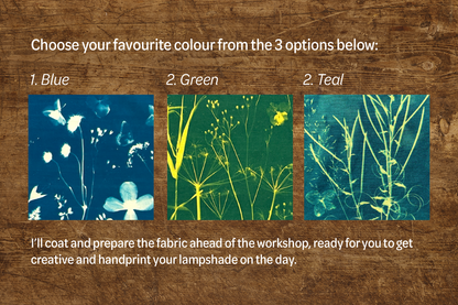 Cyanotype Lampshade Workshop - Saturday 30th August 2025